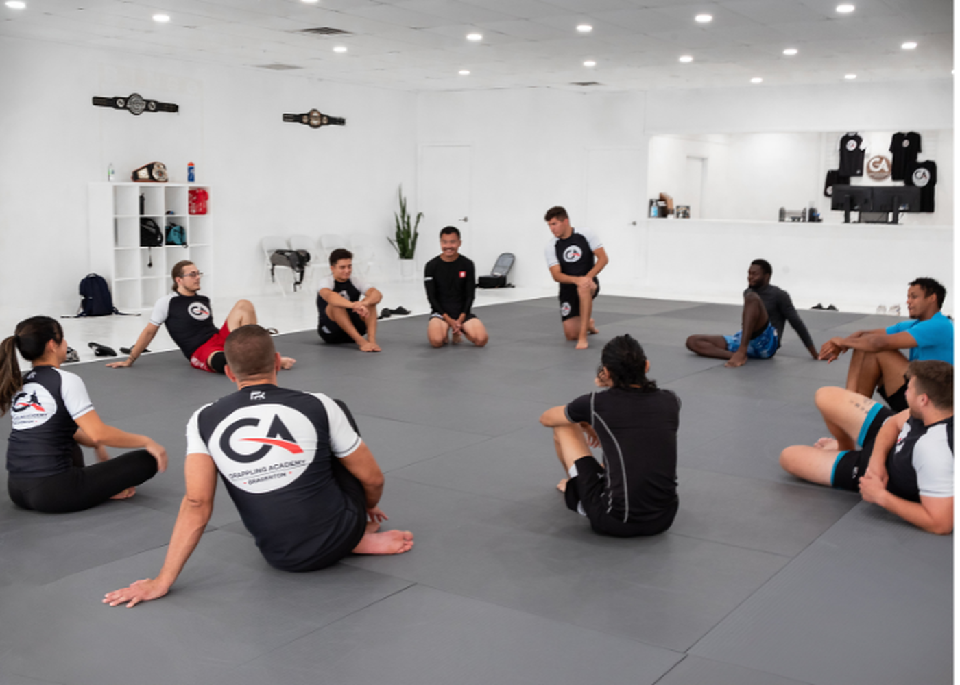 Students gathered for instruction at The Grappling Academy Bradenton